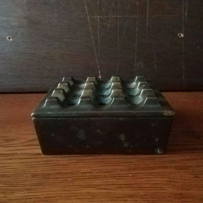 逸品　真鍮　灰皿　ミッドセンチュリー　オブジェ　スウェーデン　インダストリアル