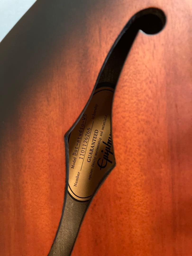 Epiphone エピフォン dot studio WS セミアコ　調整済み