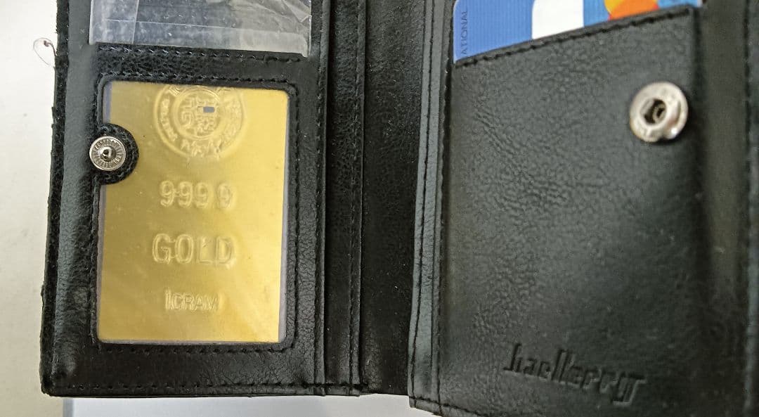 ☆☆徳力 純金１g２枚セット☆☆ラミネート入り、台紙付き。