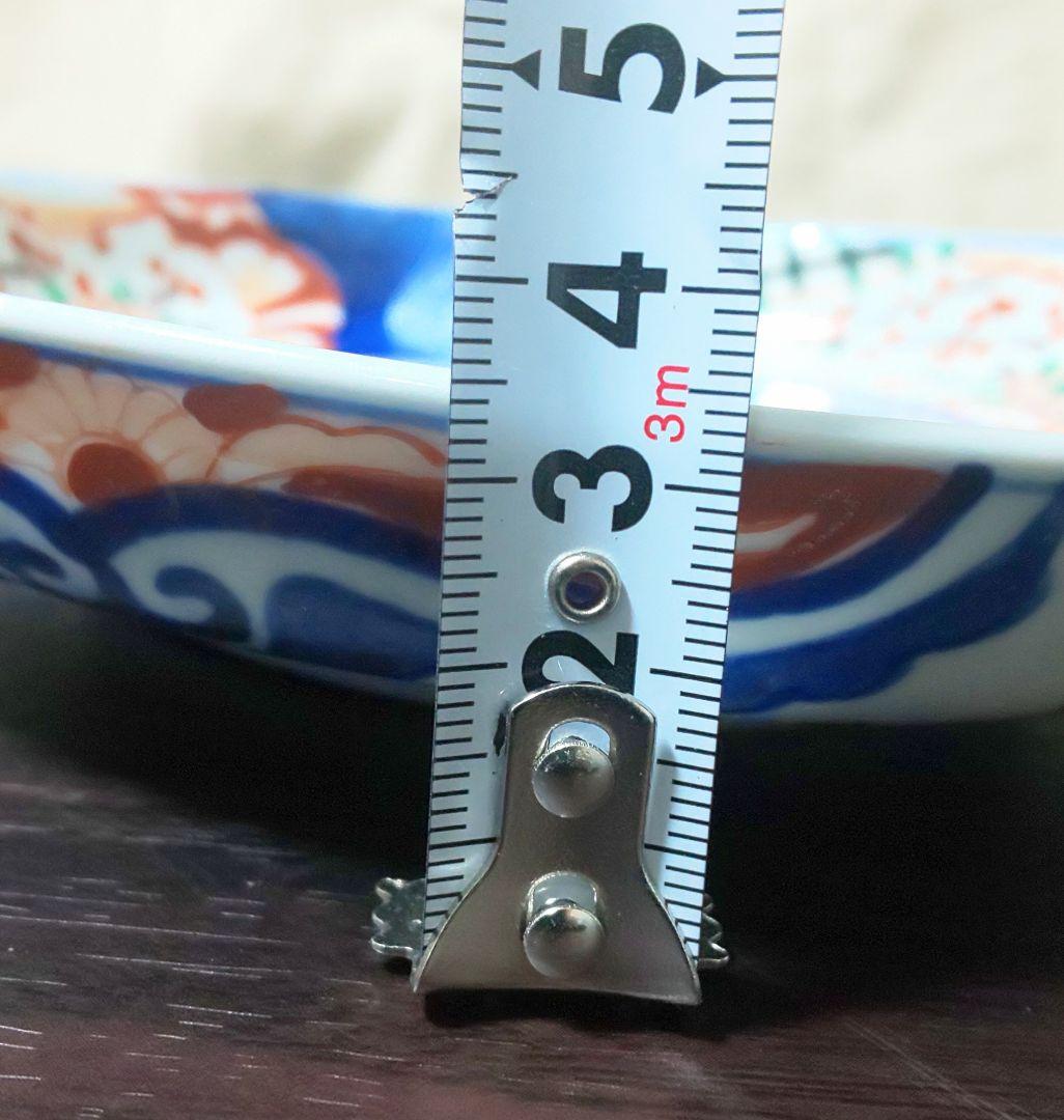 古伊万里 江戸時代 染付色絵 ４皿セット