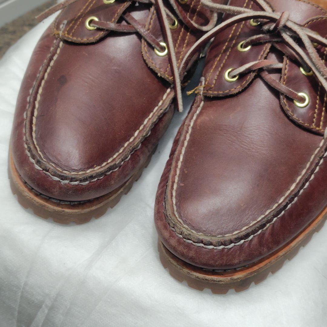 稀少☆Timberland 3eye CLASSIC LUG 本革 バーガンディ
