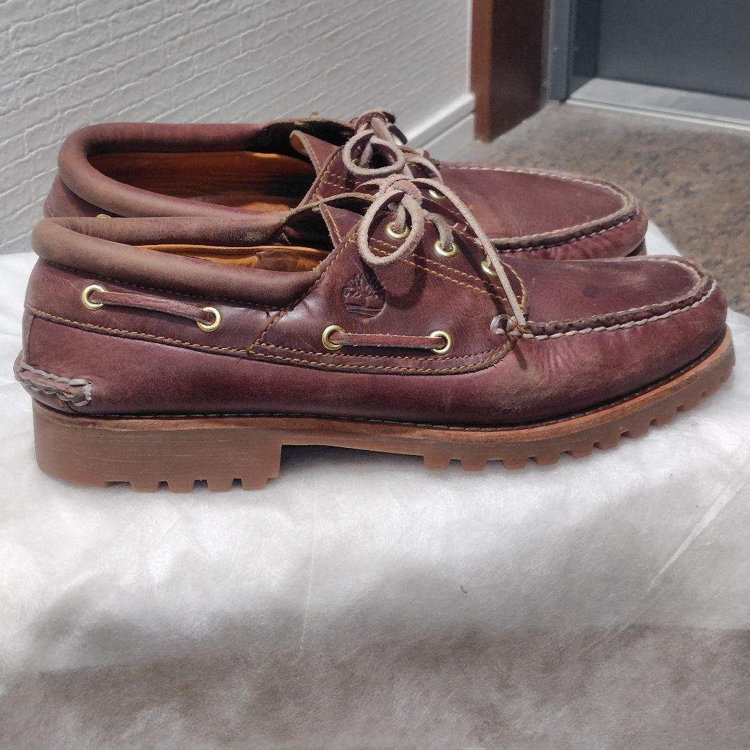 稀少☆Timberland 3eye CLASSIC LUG 本革 バーガンディ