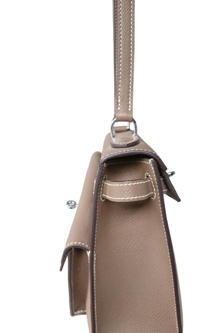 SALE!!極無秩序アシンメトリー ブラウンレザーショルダーバッグ