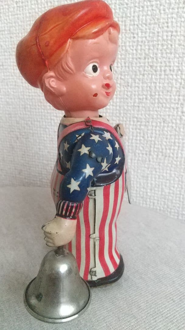 希少！オキュパイド ジャパン 日光玩具 ニュースボーイ 完動品 ブリキ