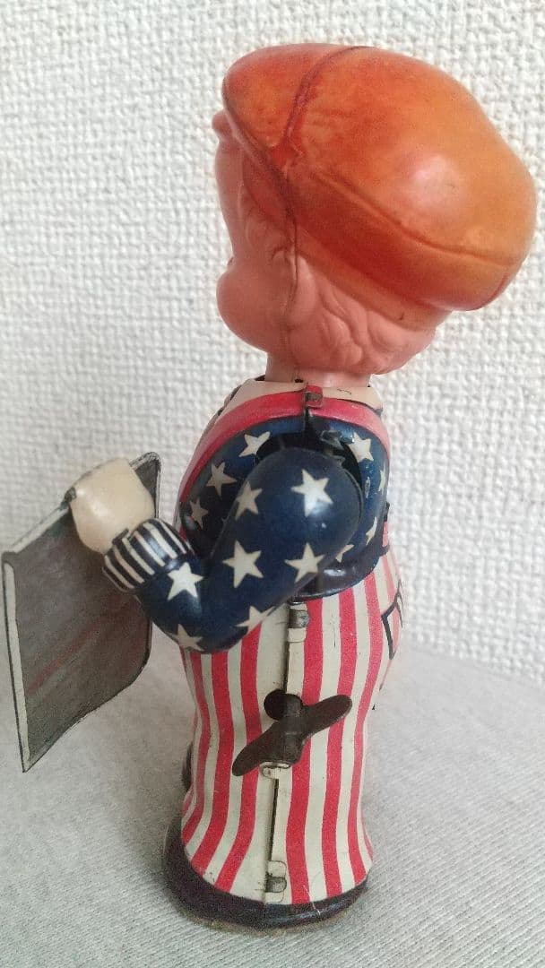 希少！オキュパイド ジャパン 日光玩具 ニュースボーイ 完動品 ブリキ