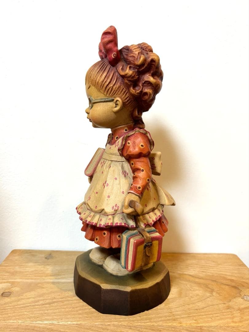 アンリ　人形　木製　置物　25センチ