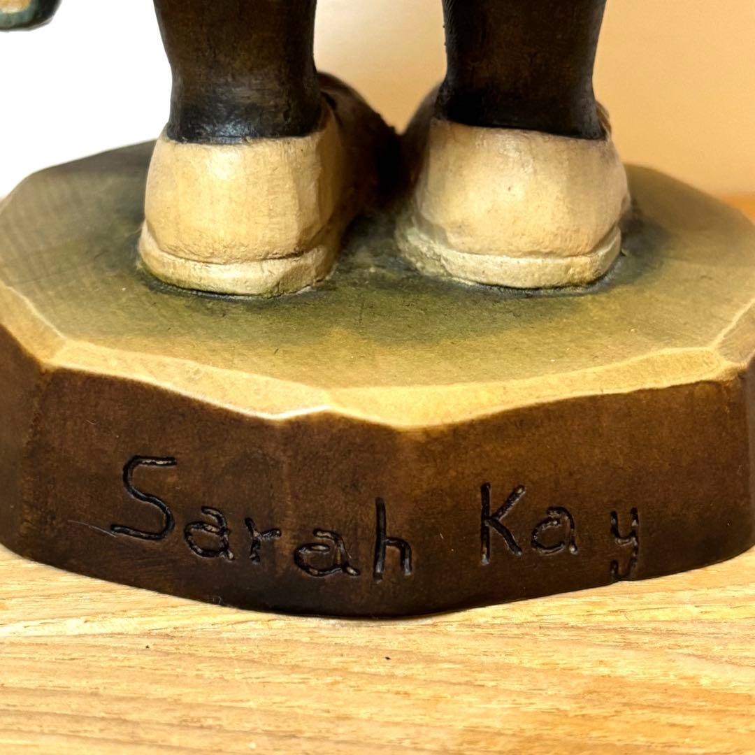 アンリ　人形　木製　置物　25センチ