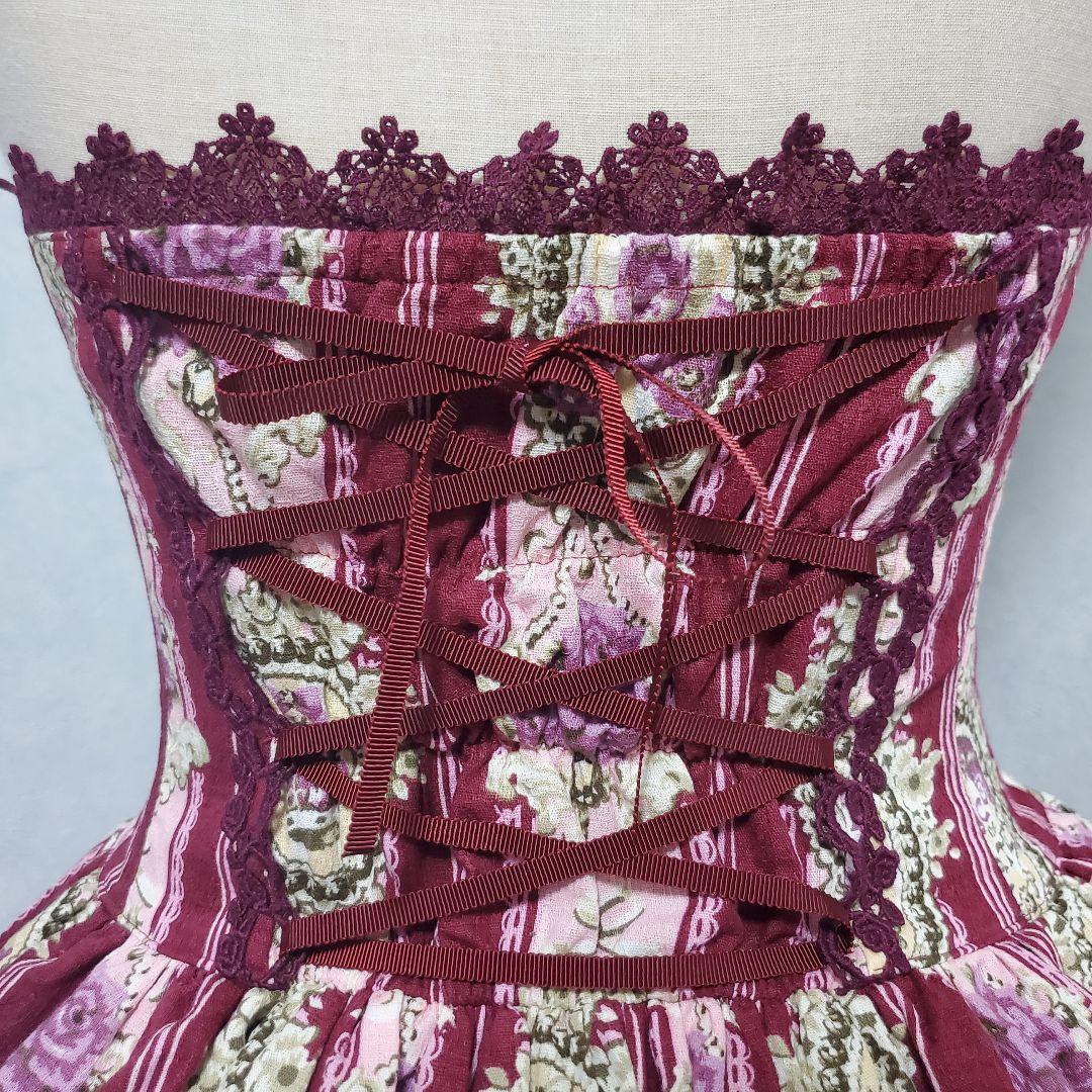 アリスアンドザパイレーツ Queen's coach柄コルセットスカート ボンネ