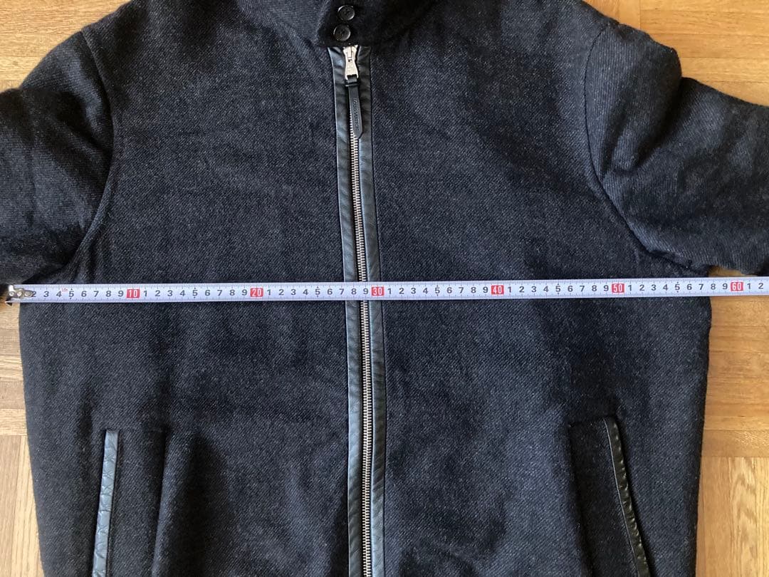ルイ・ヴィトンカシミア100%ブラックジップアップジャケット