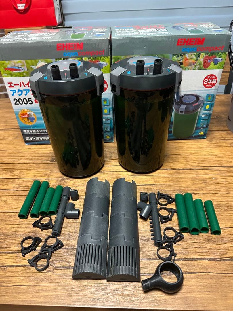 再出品 エーハイム アクアポンプ 2005 水槽用フィルター2個