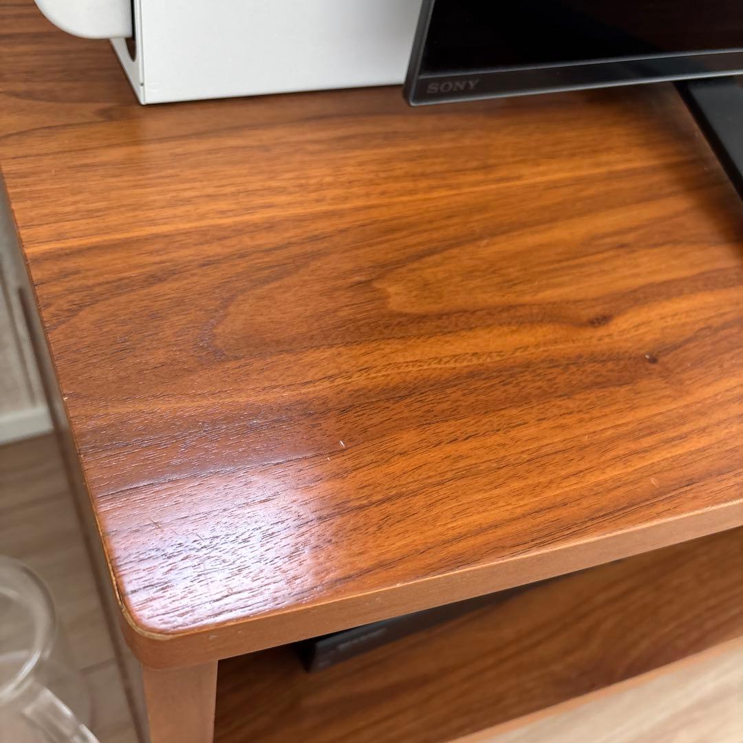 お値下げ‼️木製テレビボード ウォールナットカラー シンプルモダン