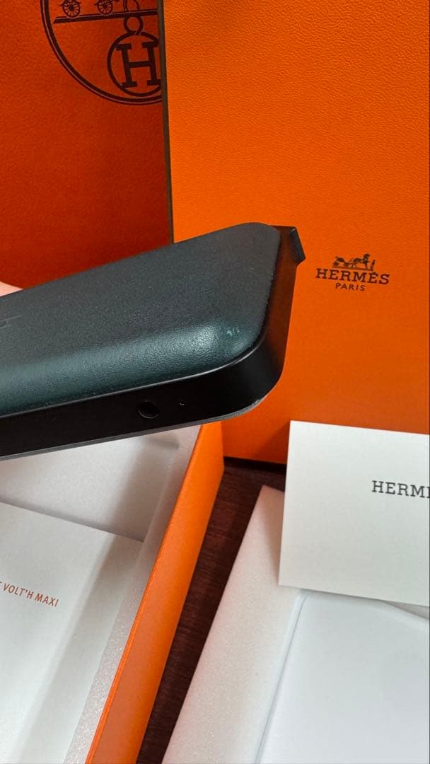 HERMES エルメス モバイルバッテリー グリーン ヴォルトH iPhone