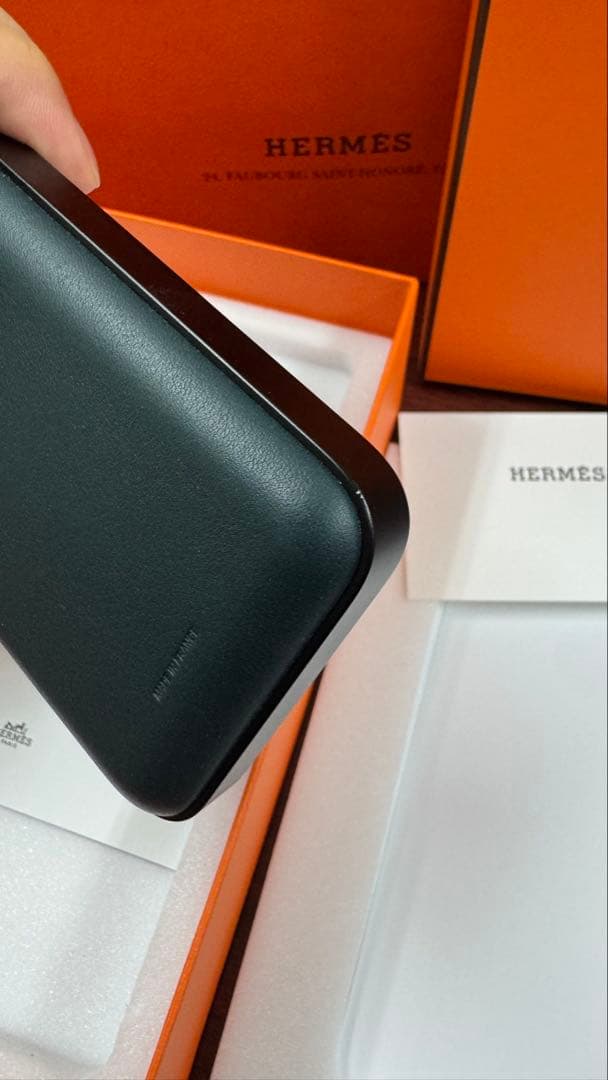HERMES エルメス モバイルバッテリー グリーン ヴォルトH iPhone