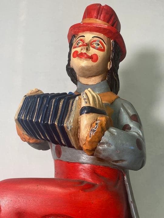 Q 1点物　輸入　大型　彫刻　ヴィンテージ　ピエロ