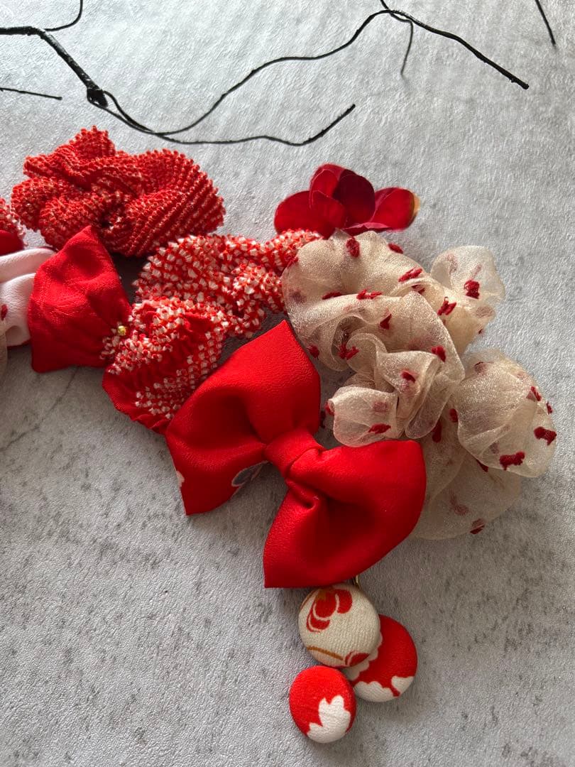 Q*n様 七五三　七五三髪飾り　ヘッドドレス　着物髪飾り　リメイク髪飾り　033