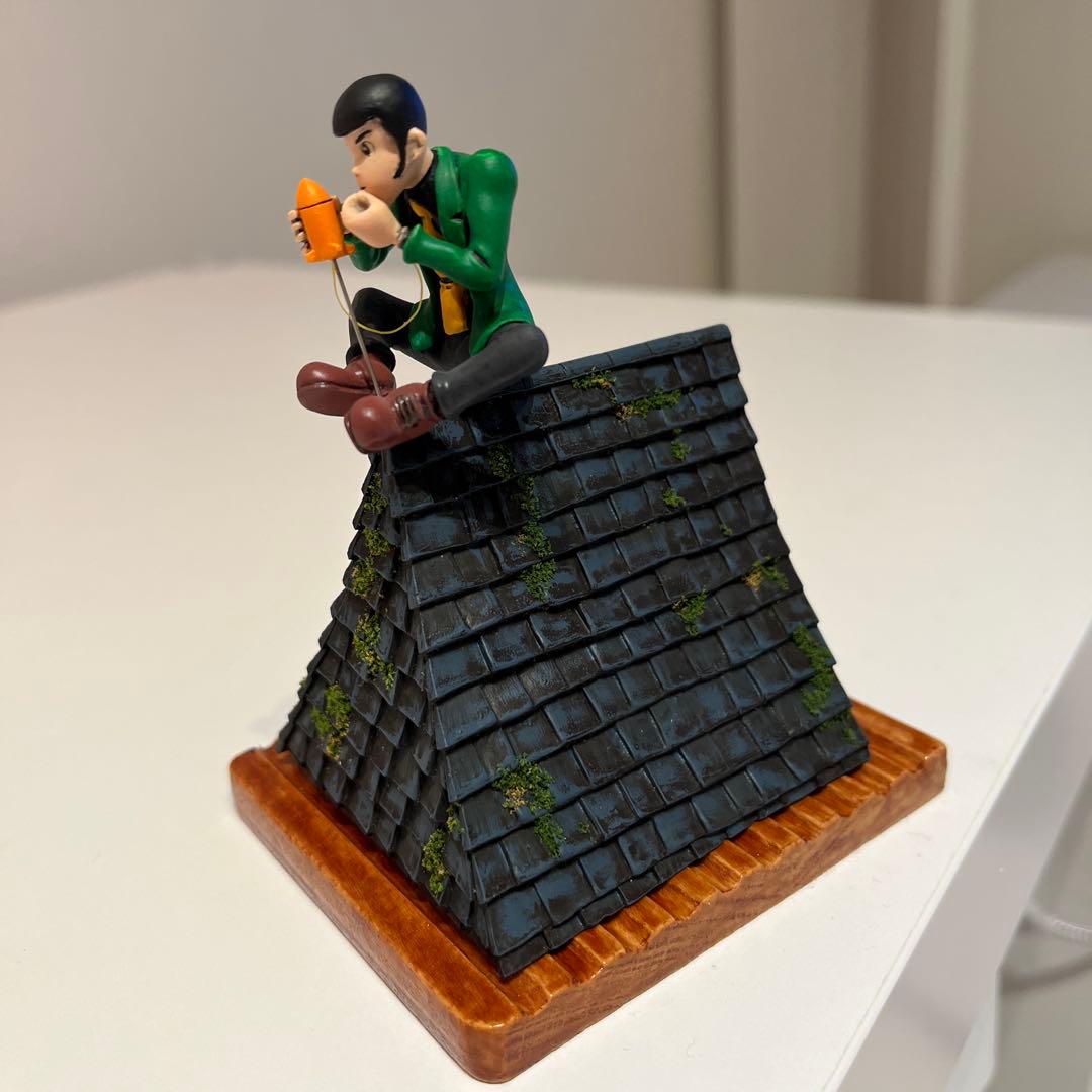 ルパン3世 カリオストロの城 屋根 プラモデル 全塗装 アクリルケース付