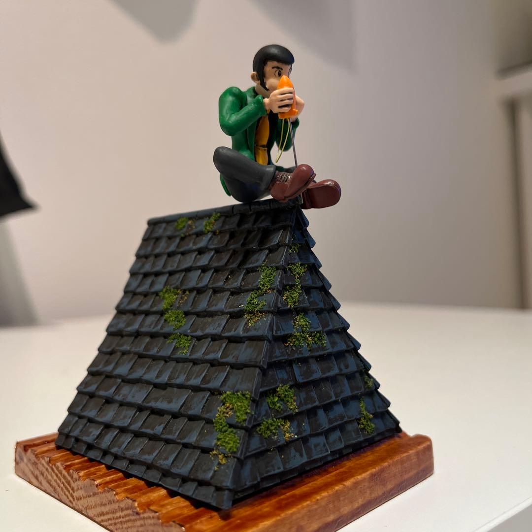 ルパン3世 カリオストロの城 屋根 プラモデル 全塗装 アクリルケース付