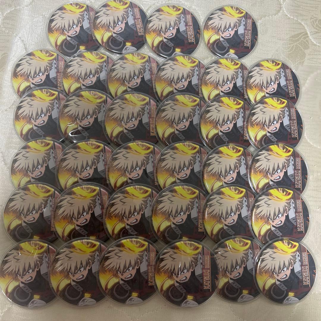 僕のヒーローアカデミア 爆豪勝己 デコレーション缶バッジ 34点