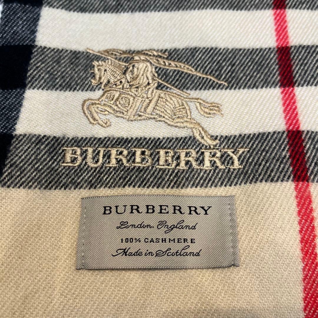 ♡希少♡BURBERRY バーバリー マフラー 最高級品 ホースロゴ カシミヤ