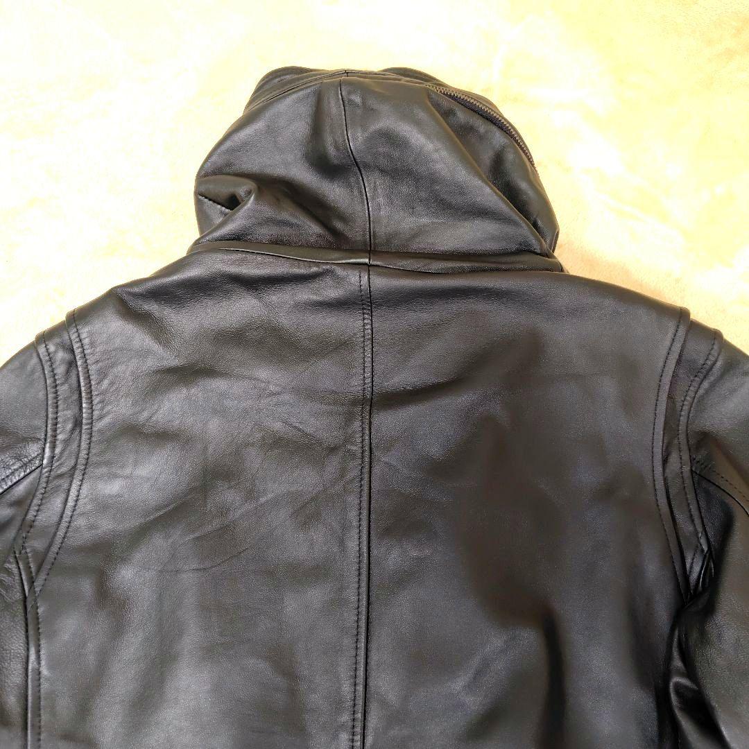 美品 キャサリンハムネット ライダースジャケット 羊革 メンズ 2XL