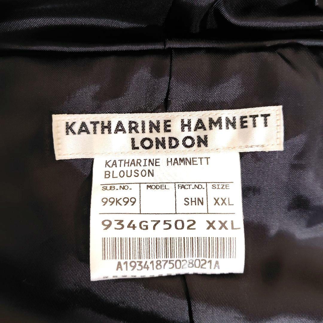 美品 キャサリンハムネット ライダースジャケット 羊革 メンズ 2XL