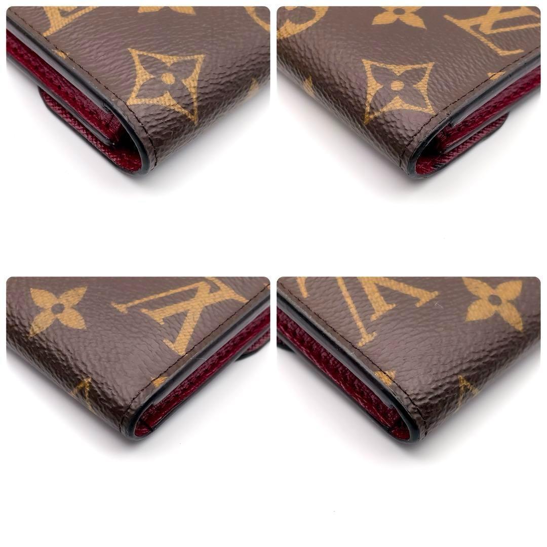 Rルイヴィトン モノグラム ロザリ フューシャ 折り財布 