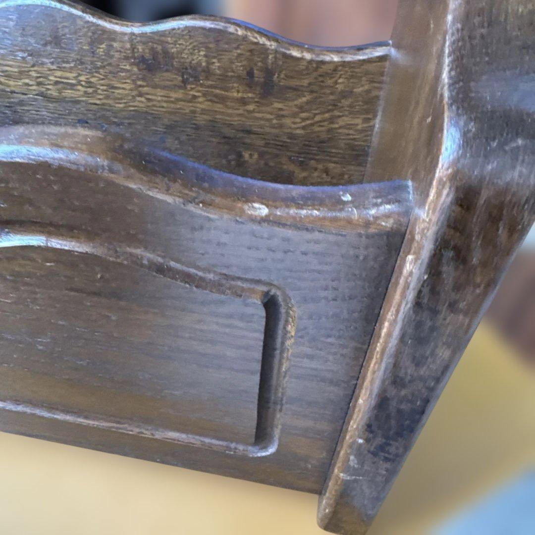 本日限定価格　アンティーク家具　引き出し付きタイプ マガジンラック