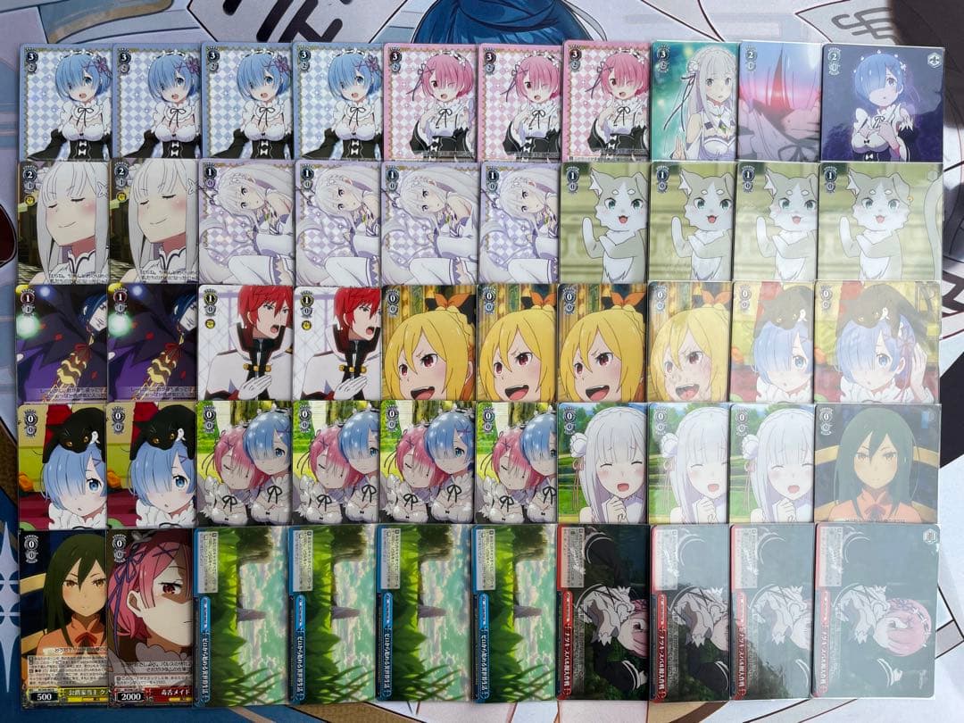 【引退】リゼロ 本扉デッキ ＋調整パーツ ヴァイス Re:ゼロ 青色髪のメイド