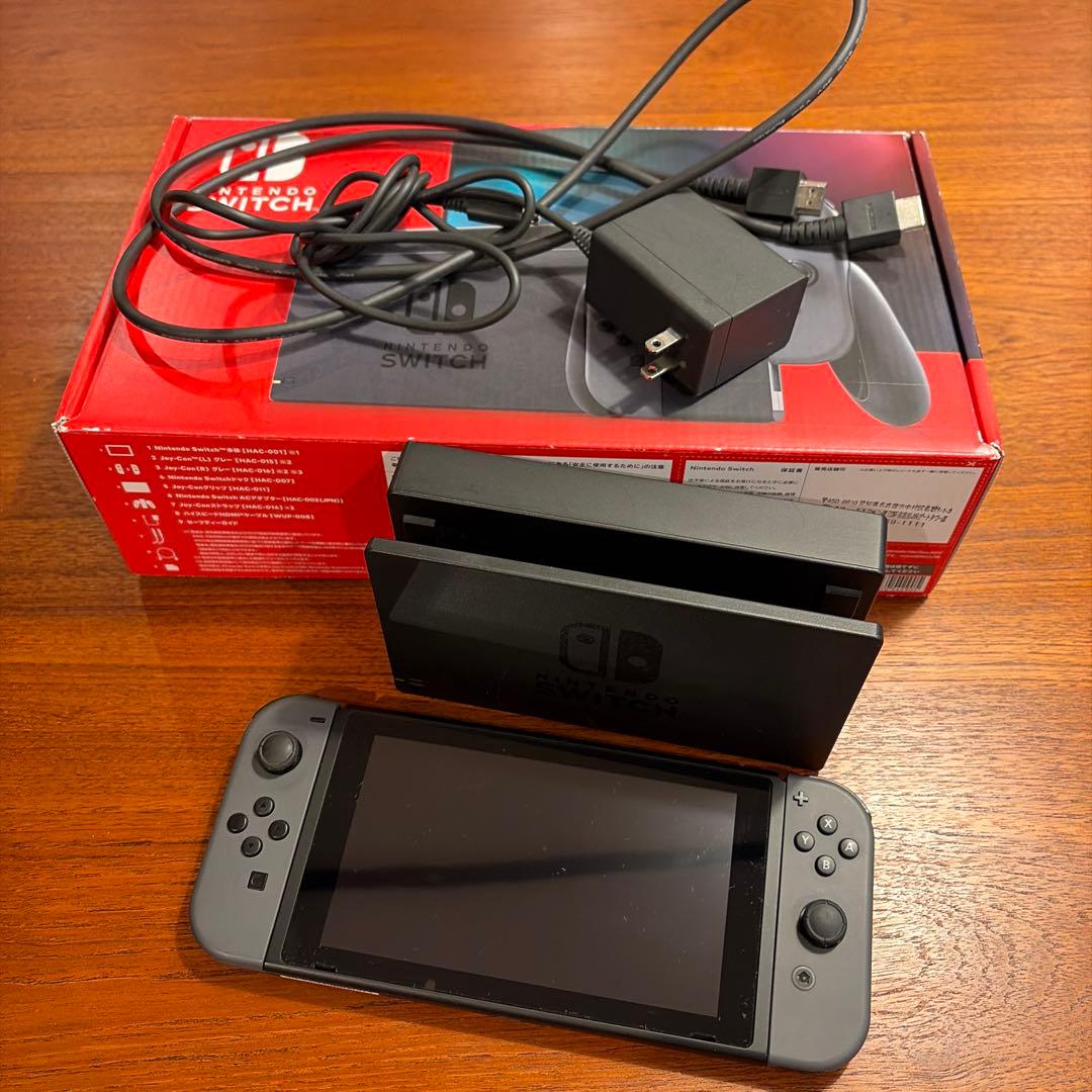 Nintendo Switch 本体 グレー 充電器・ドック付き