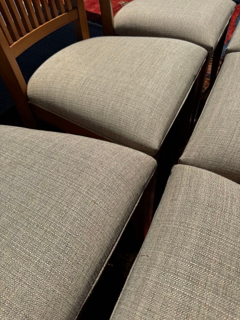 超広々サイズ！アメリカ Ethan Allen 伸長式テーブル&チェア6脚