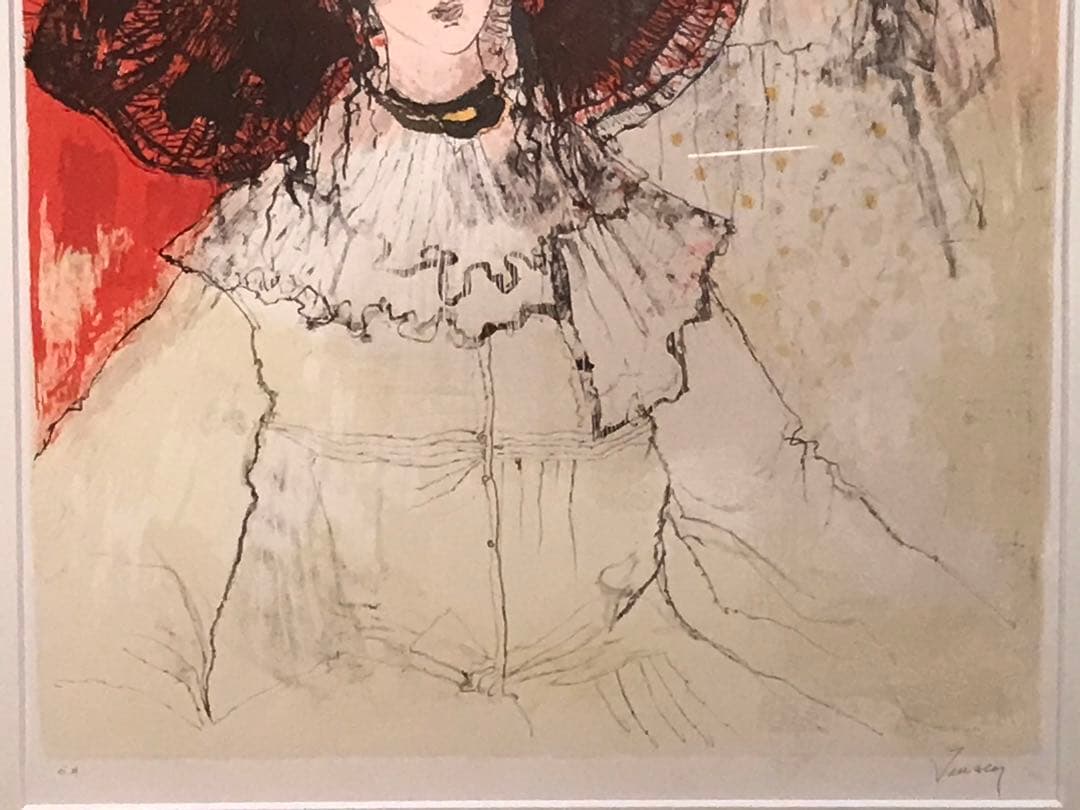 ジャンセン　「カプリーヌ」　リトグラフ　直筆サイン・エディション有り