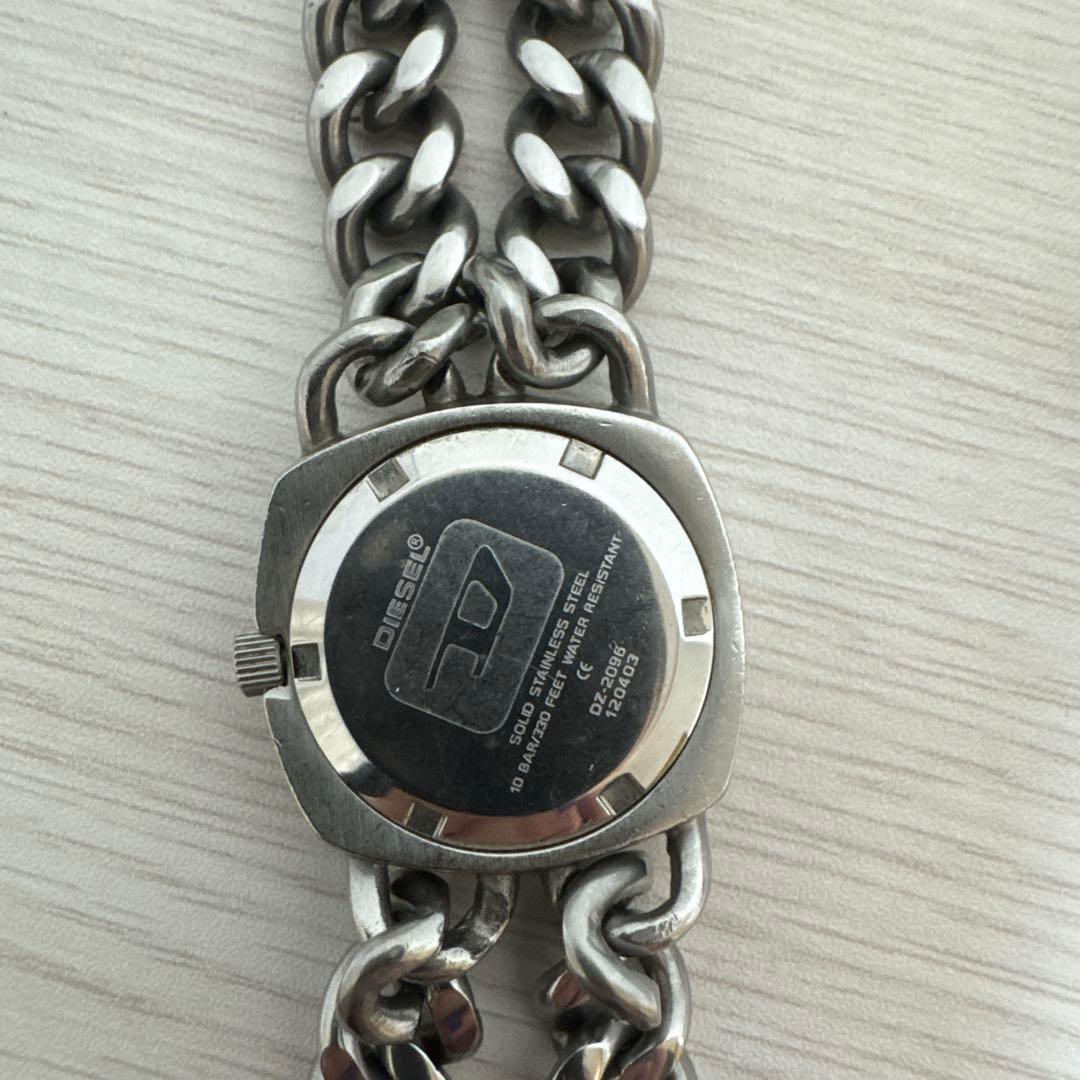 DIESELレディース腕時計クォーツ電池交換無しダブルチェーンベルト DZ