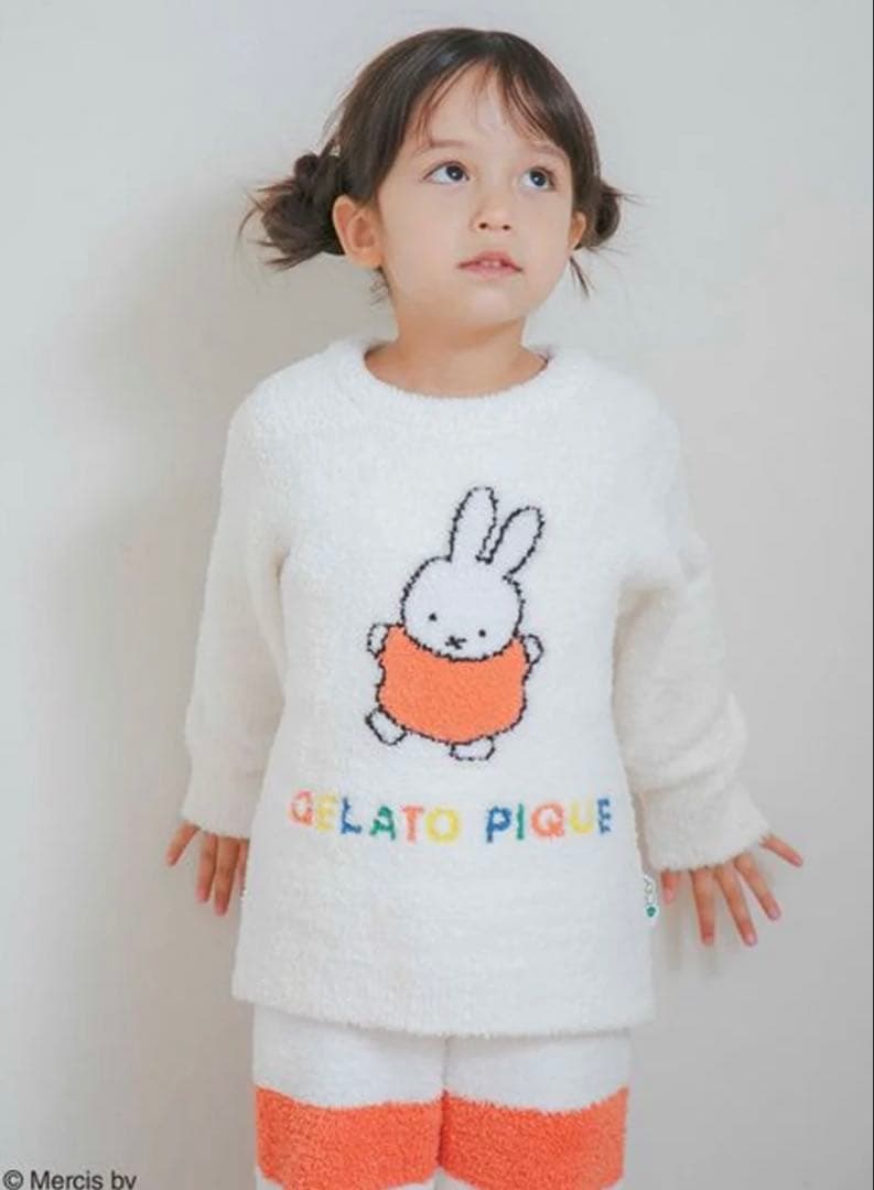 【値下げ】新品ꕥジェラートピケベビモコプルオーバー&パンツミッフィーおまけ付