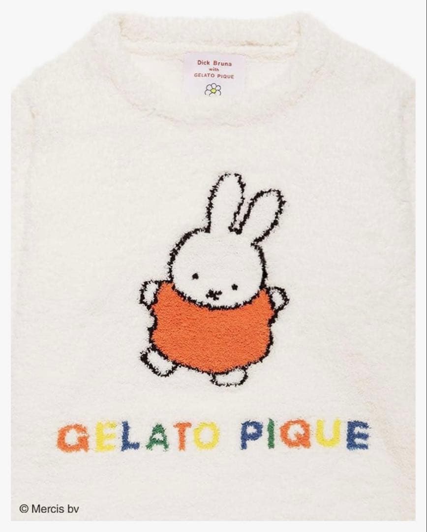 【値下げ】新品ꕥジェラートピケベビモコプルオーバー&パンツミッフィーおまけ付