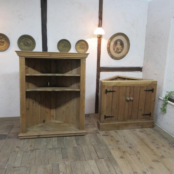 イギリス アンティーク 家具 コーナーキャビネット オープンラック 6848d