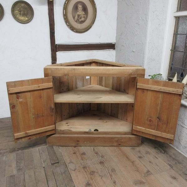 イギリス アンティーク 家具 コーナーキャビネット オープンラック 6848d