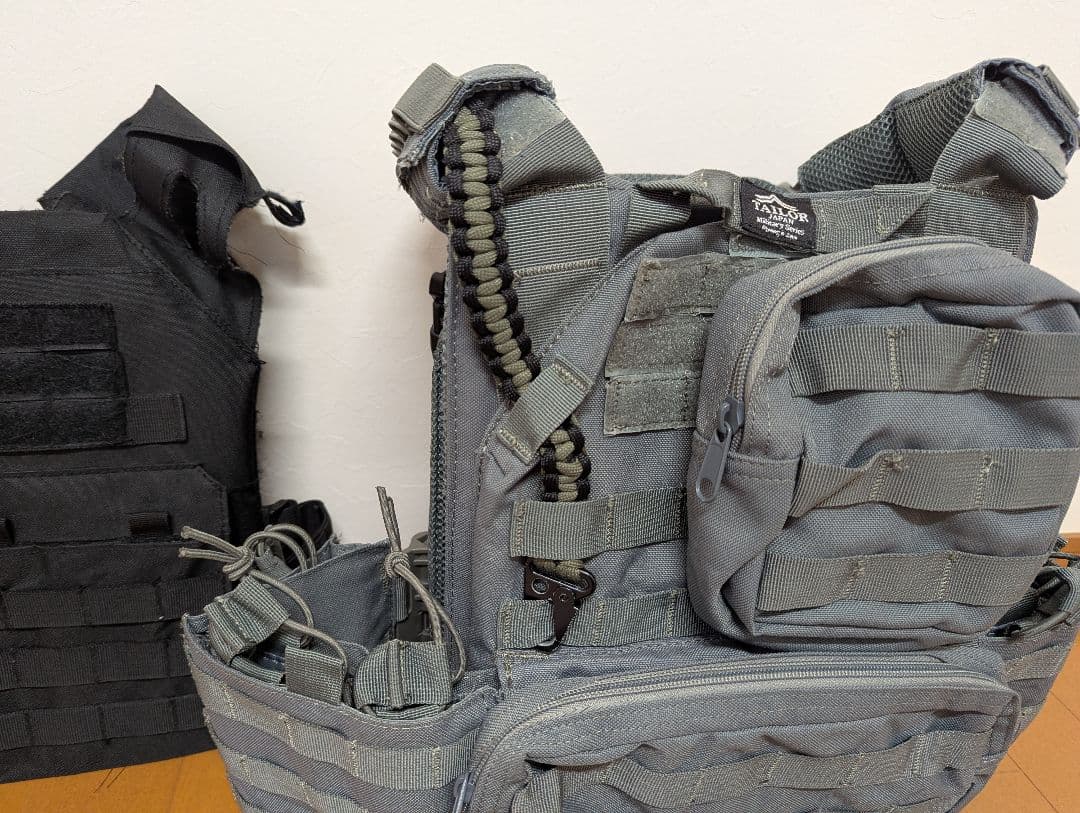 プレートキャリア 2セット ダミープレート付 自作ワンポイントスリング付