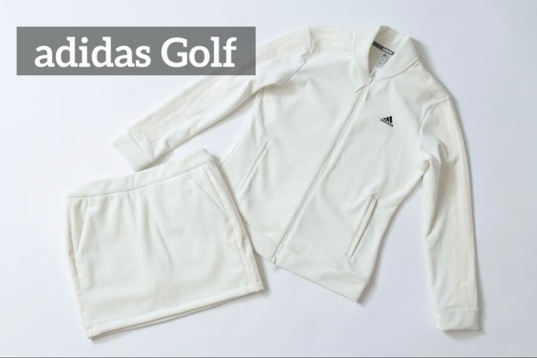 アディダスゴルフウェア 上品 コーデュロイセットアップ ベロア S 秋冬モデル
