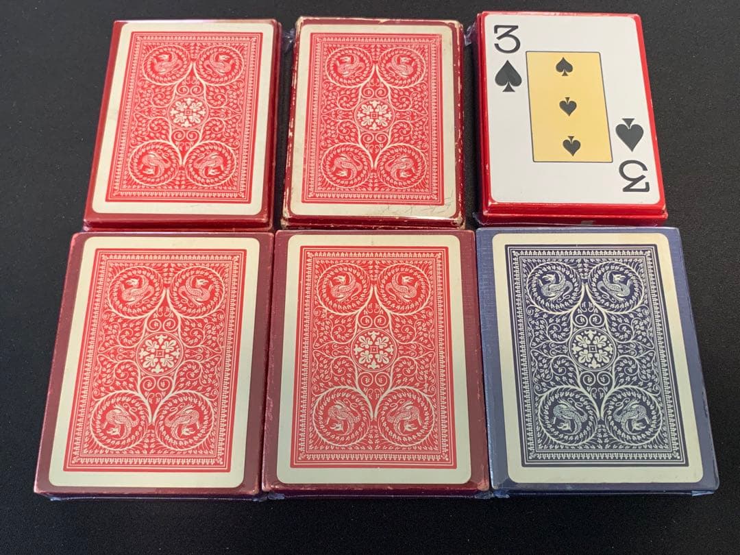 新品未使用 ビンテージ トランプ Bicycle 6個セット