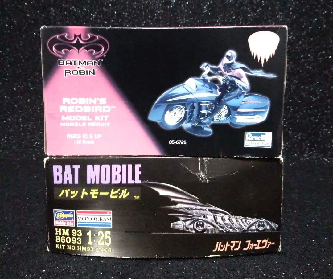 バットマン　バットモービル　ロビン　プラモデル　2点セット　モノグラム　レベル