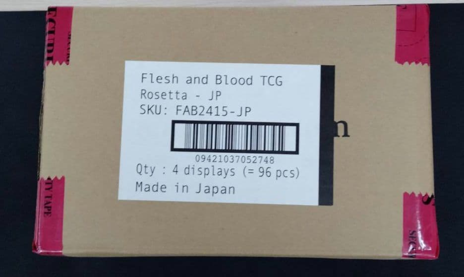 Flesh and Blood - ロゼッタ(Rosetta) カートン　日本語