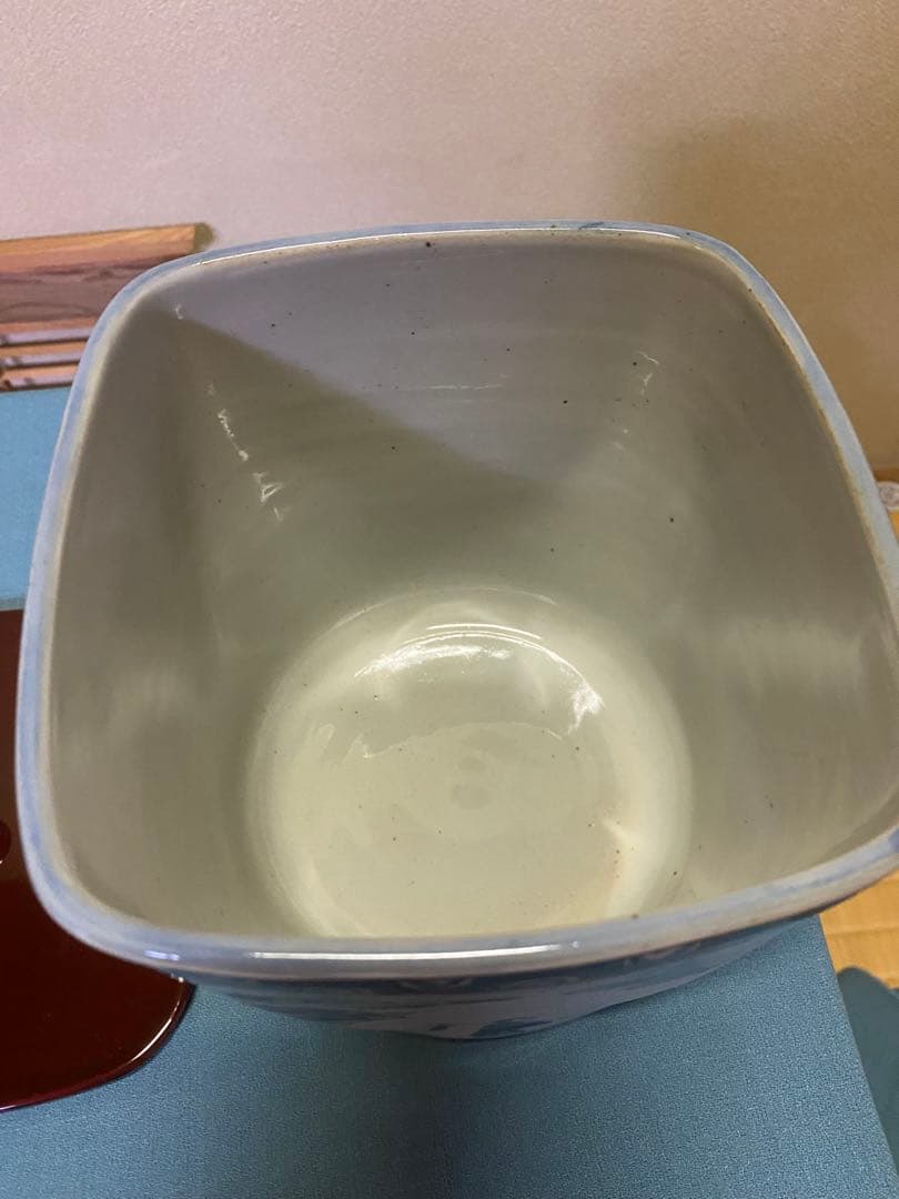 【本日限定】水指し 『四方水指』 手塚祥堂 作 共箱 茶の湯