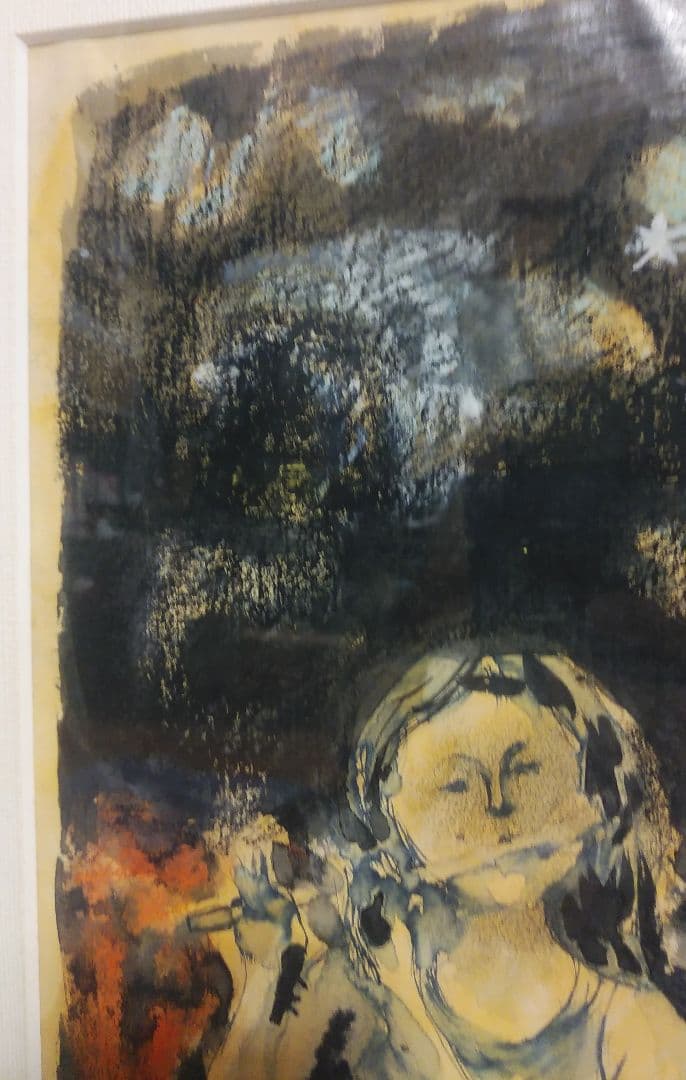 【鈴木 清 水彩画 風景画 】笛を吹く少女