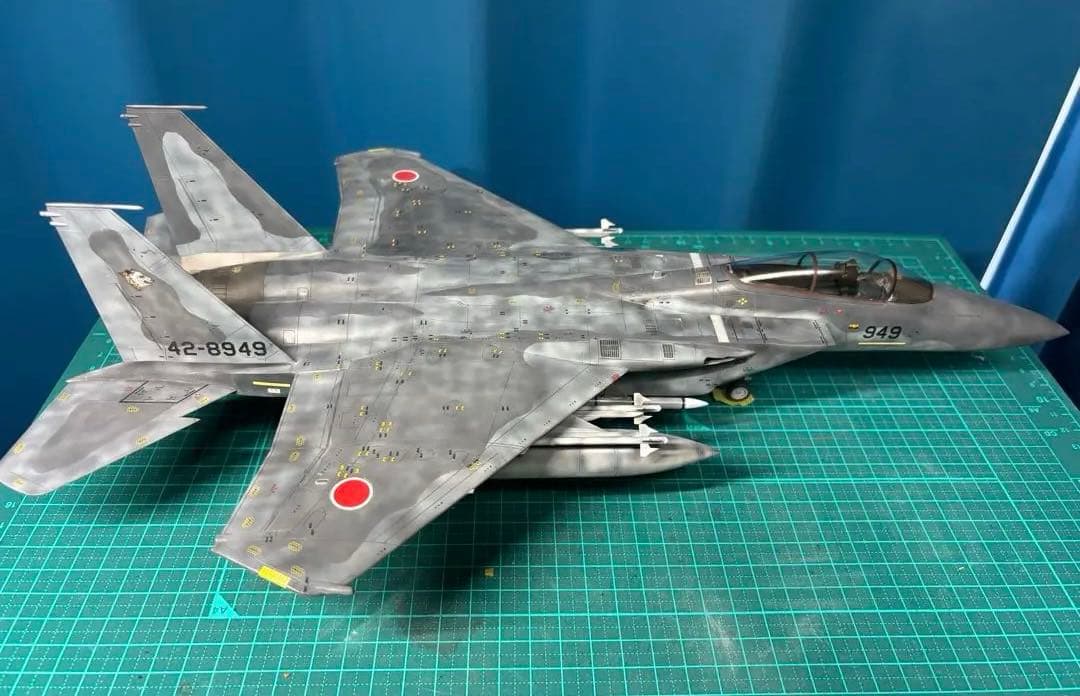 戦闘機　プラモデル完成品　ハセガワ　1/48 F-15J イーグル　航空自衛隊