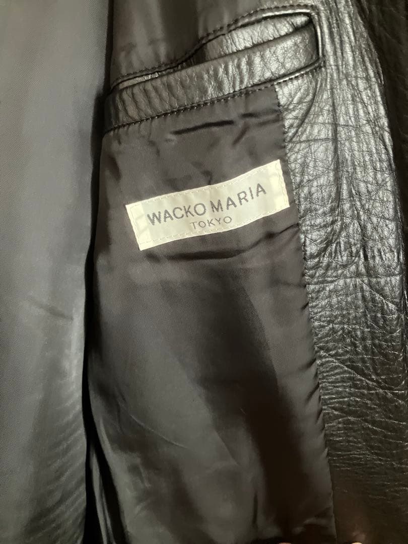 WACKO MARIA ブラックレザー シングルライダース