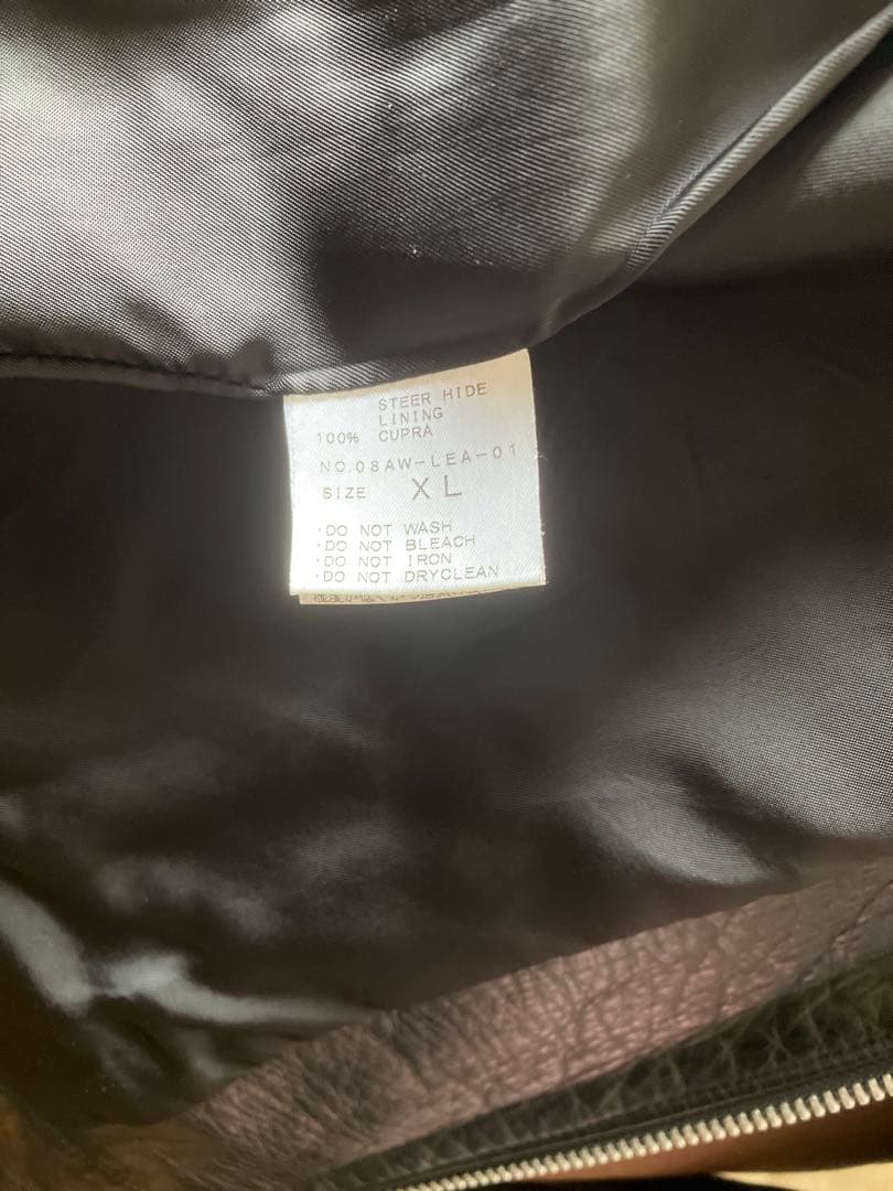 WACKO MARIA ブラックレザー シングルライダース