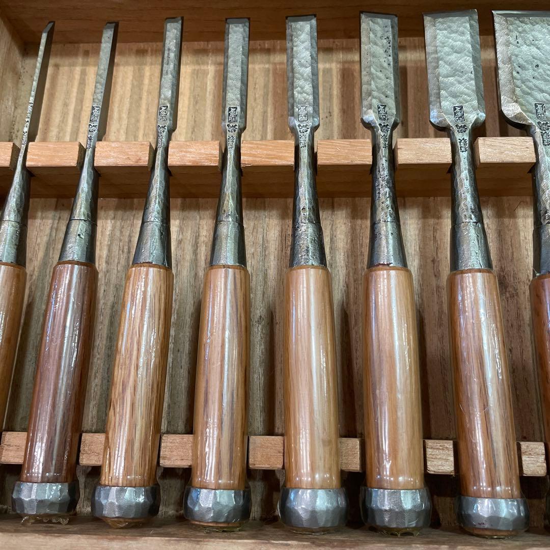 国慶　打出し鑿 総磨 10本組　超稀少