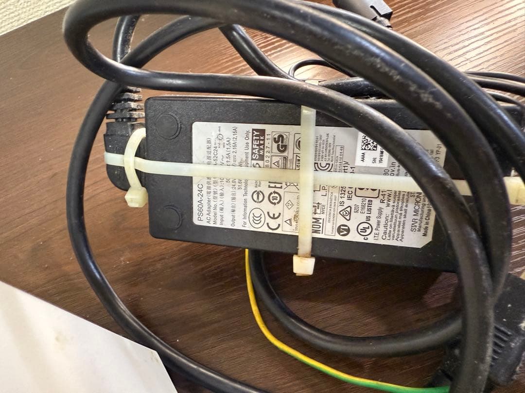 【中古品】 スター精密プリンタ MCP31LB WT【汚れあり】