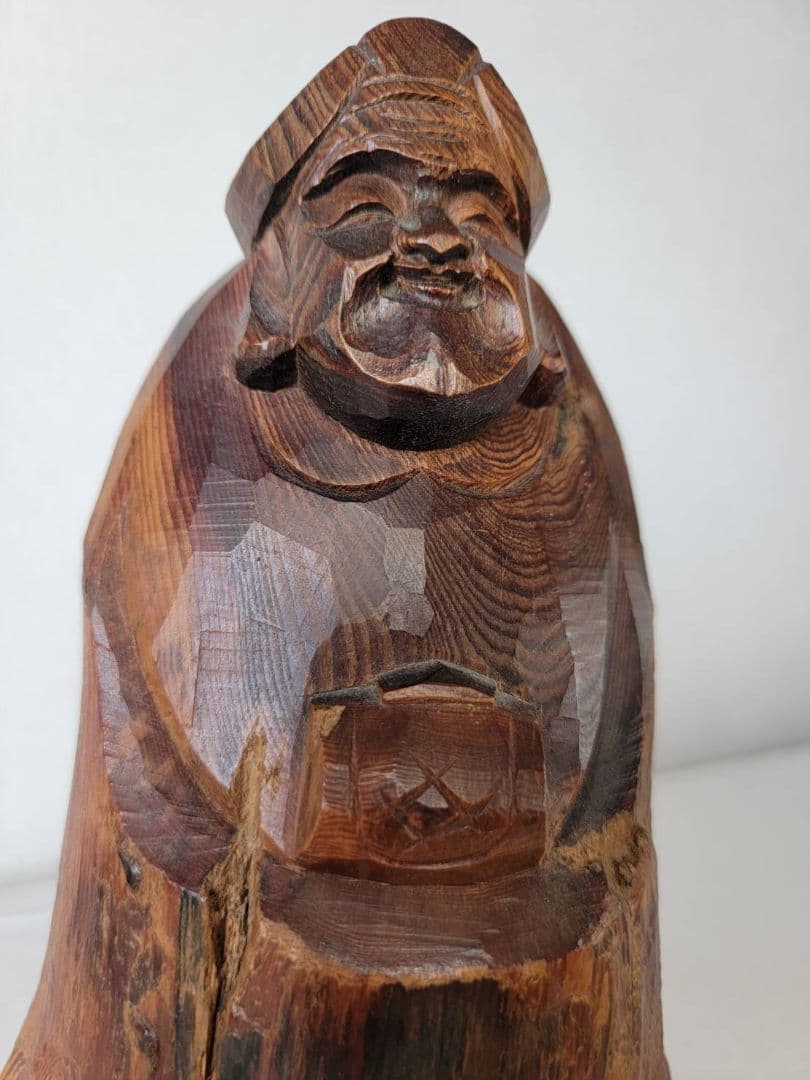 木製 大黒様　木彫り　置物　工芸品　縁起物