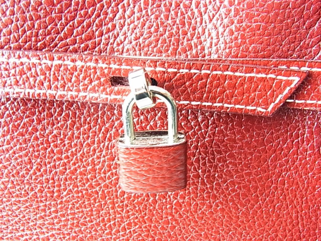 正規美品傳濱野DEN HAMANOミーティア Mietiaハンドバッグボルドー